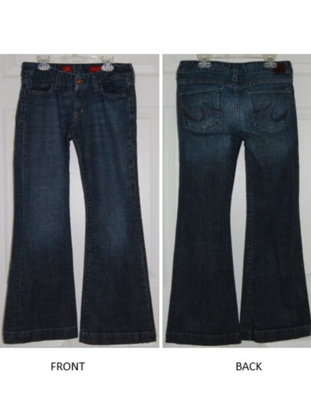 Express X2, Dark Navy Flare Jeans, Women Size 4S